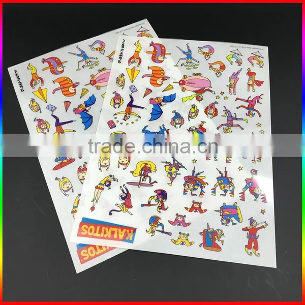 Custom Cartoon Scratching Temporary Tattoo Stickers for Children photo-2