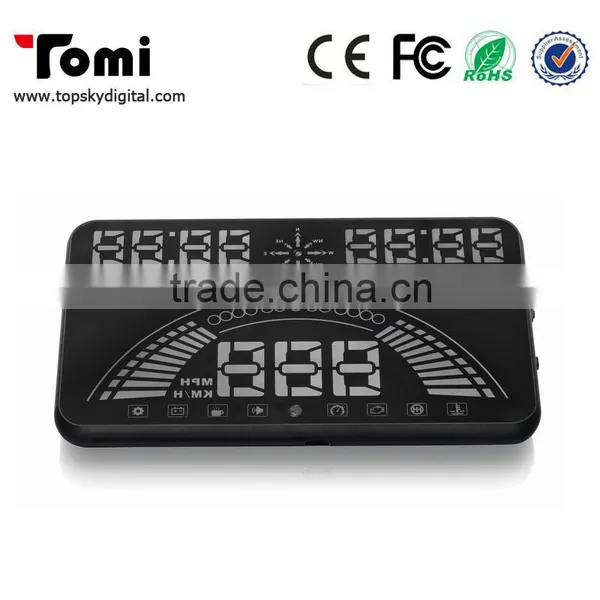 Newest HUD S7 Head Up Display HUD GPS 5.8 Inch Screen Support Cars With OBDII OBD2 Port And Free Switch photo-5