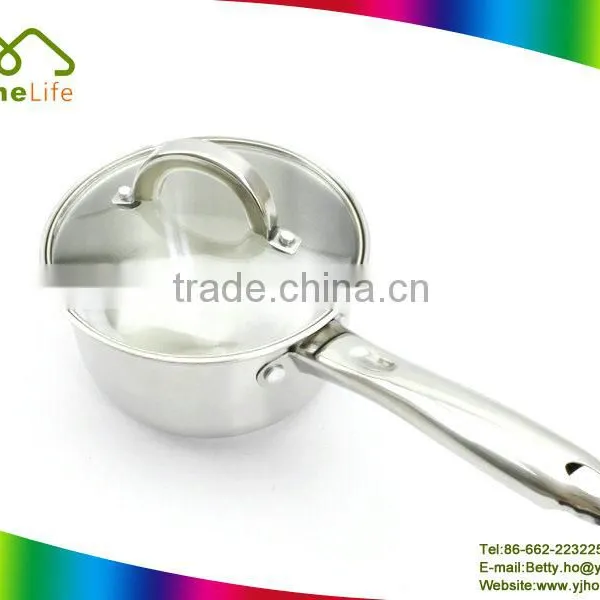 High Quality New Design Stainless Steel Cookware Casserole Cooking pot cooking pots non-stick with long handle
