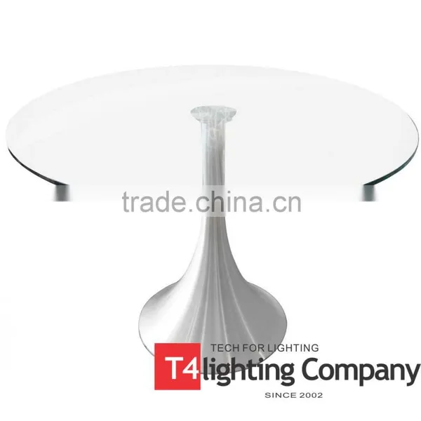 100cm Tulip Round Glass Top or Office Furniture Table Metal Legs photo-2