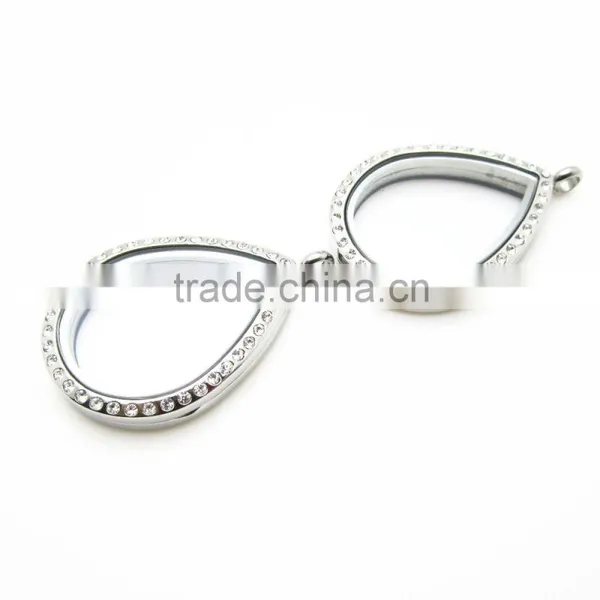 2016 New Design Romantic Heart Floating Memory Locket Pendant,metal Empty Glass Pendant for Necklace Jewelry photo-6