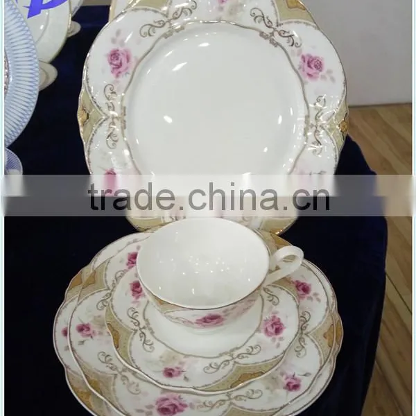 112 PCS Square/round Bone China Dinnerware photo-2