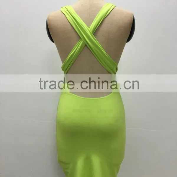 Bonvatt Sexy Mini Dress With Belts Women Fahion Dress 2017 photo-3