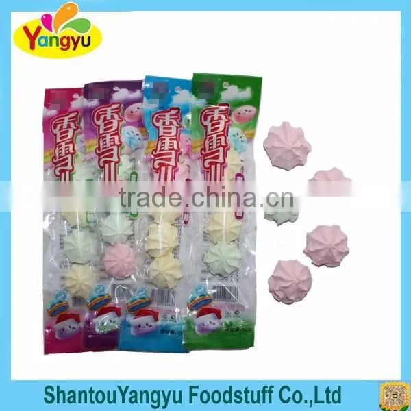Halal Marshmallow Colorful Flower Fruity Marshmallow Candy