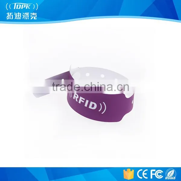 Custom Waterproof Security Hospital id RFID Nfc Wristbands ZZ001