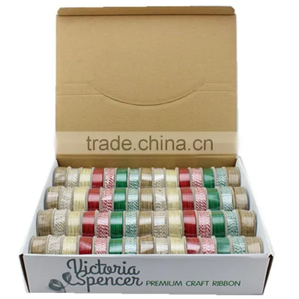 Striped Color Cotton Baker's Twine for Cup Cake Packing photo-2