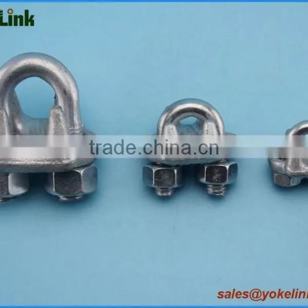 Hot Dip Galvanized ASTM A153 Guy Clip US Type Wire Rope Clip photo-2