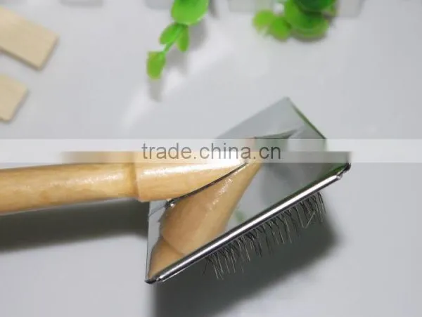 Super Hot Wholesale Wooden Pet Dog Slicker Brush photo-4