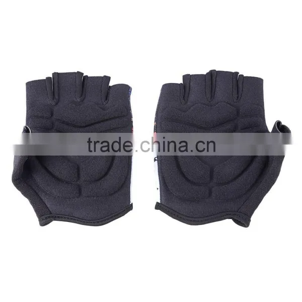 Cool Change Shock-absorbing Foam Pad Half Finger Breathable Sports Golves For Cycling Climbing Camping 2 Colors photo-3