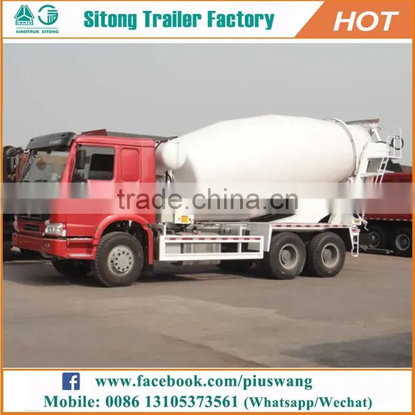 China Sitong Tri-axle Type Self Load Concrete Mixer Truck for Sale photo-4