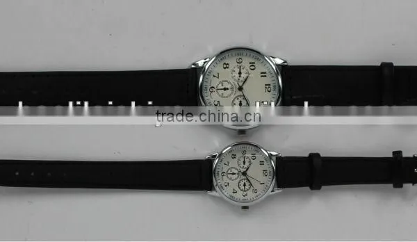 Sport Stylish Artificial Leather Reloj With Stitching Wristband
