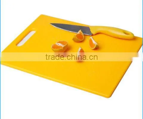 Lemon Yellow LFGB Non-slip Plastic Cutting Board photo-2