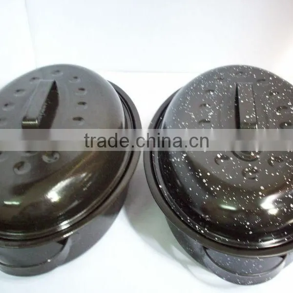 Big and Small Oval Roaster Set With Silicon Brush photo-2