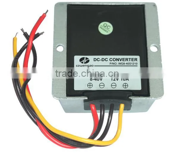 8v-40v to 12v 10a Waterproof Boost&buck DC-DC Power Converter photo-2