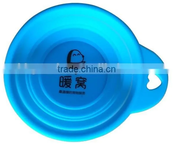 Wholesale Factory Pet's Gift Pure Silicone Dog Bowl With Custom Logo photo-4