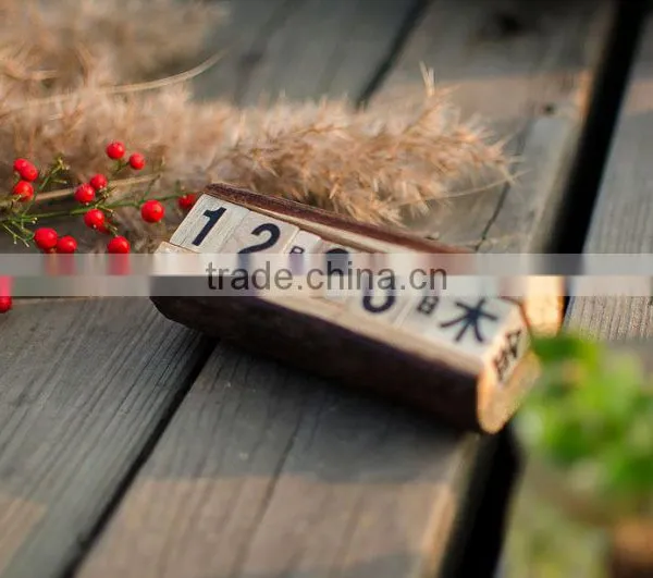 N534 Custom Wooden Calendar for Kids Wooden Desk Calendar Christmas Advent Calendar photo-5