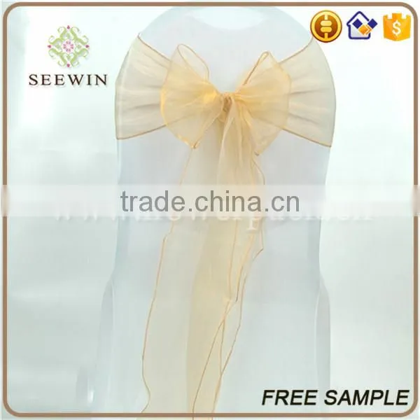 Cheap Wholesale Organza Chair Cover Sash photo-5