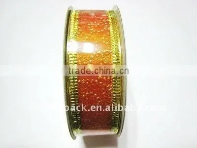 Wired Organza Ribbon for Christmas Decoration photo-2