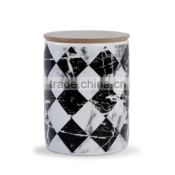 Modern Pattern Design Ceremic Storage Jar With Lid photo-4