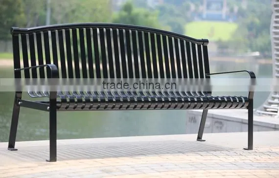 Arlau Outdoor Steel Iron Benches for Public Park photo-3