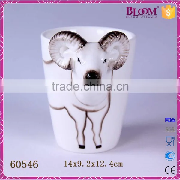 Animal Shape White Custom Ceramic Mug no Handle photo-2