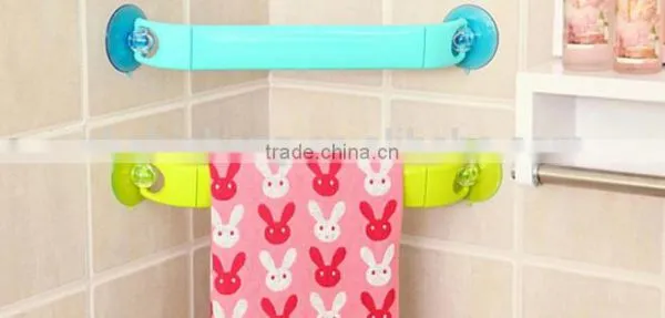 Suction Towel Bar Plastic Bar Towel Towel Rack Extender photo-4