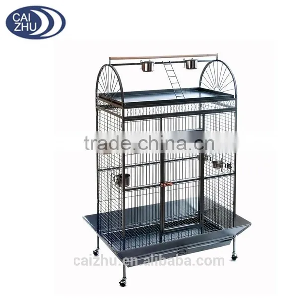 X Large 178cm Play Top Roof Parrot Aviary Bird Cage Perch Ladder On Wheels photo-3