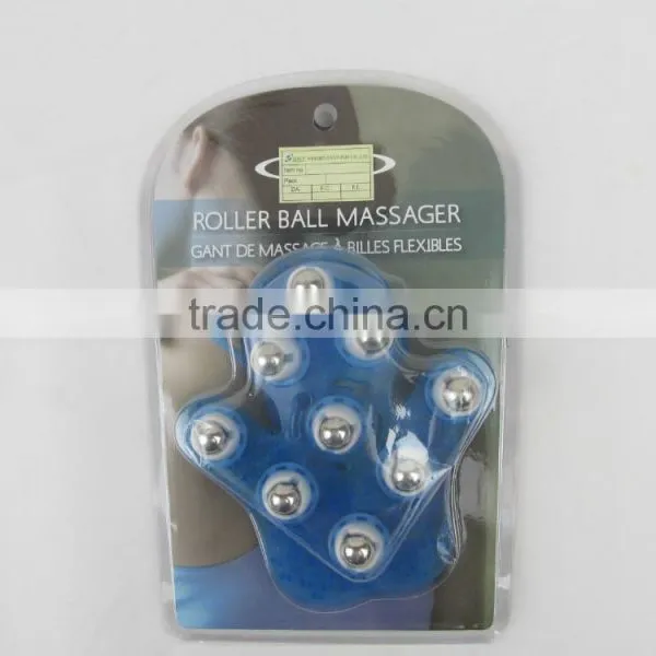 9 Steel Ball Body Roller Massager Glove