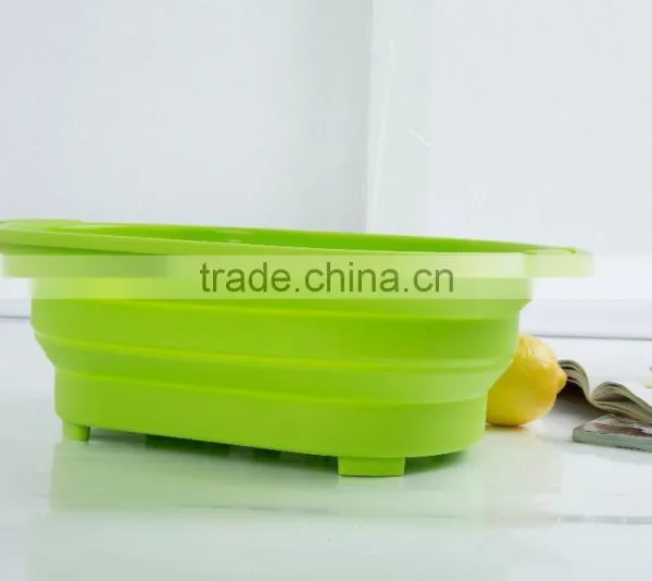 Silicone Square Shaped Collapsible Wash Basin,storage Bowl photo-5