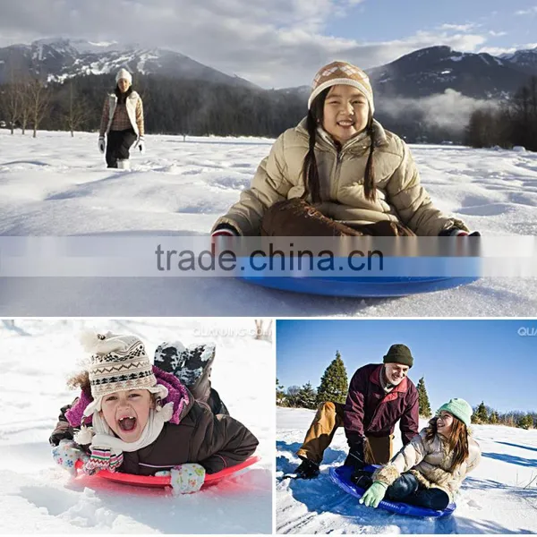 PLASTIC FLYING SAUCER SNOW SLEDS Downhill Pro Disc Winter Saucer Snow Sled Snow Fly photo-2