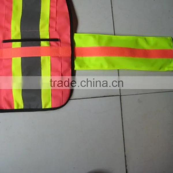 hi Vis Pink Safety Vests Ansi With Pockets photo-2