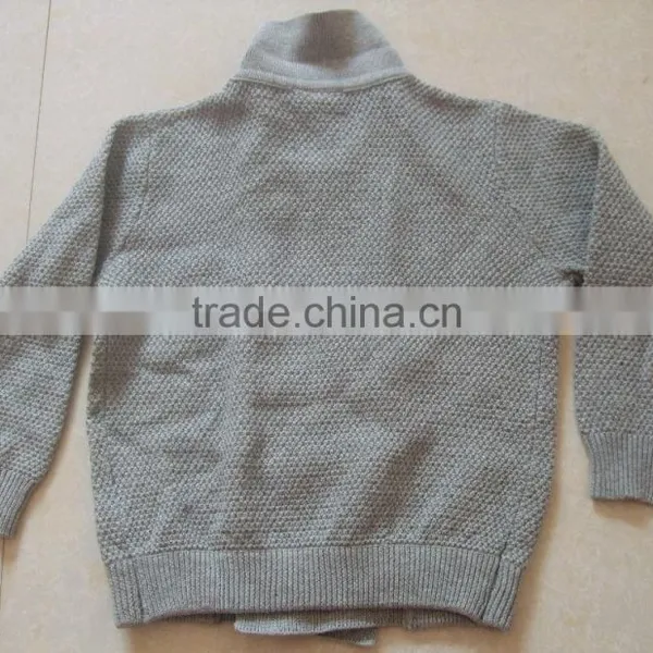 High Quality Unisex Children Double Row Pearl Beaded Buttons Autumn Cardigan Sweater (BKNB5273) photo-5