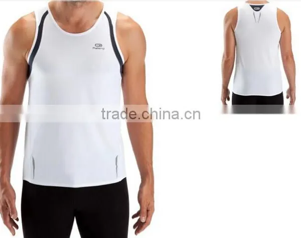 Custom CoolMax Dryfit Moisture Wicking Sleeveless Running Shirts for Men photo-4