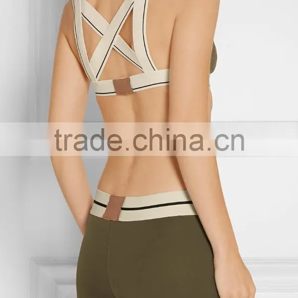 High Quality Customed Ladies Sexy Crop Workout Yoga Top photo-4