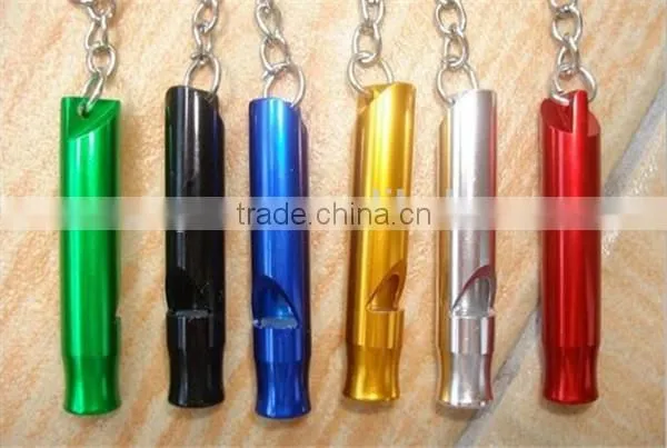 Aluminum Alloy Whistle Keyring Keychain Mini For Outdoor Emergency photo-3