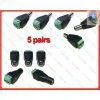5 Pairs Male and Female 2.1mm DC Power Plug Jack Adapter Connector for CCTV