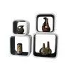 Cube Wall Display Shelf, Wooden Shelvings