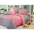 Red and Grey Cotton Bedding Sets With Personalized Pillowcases