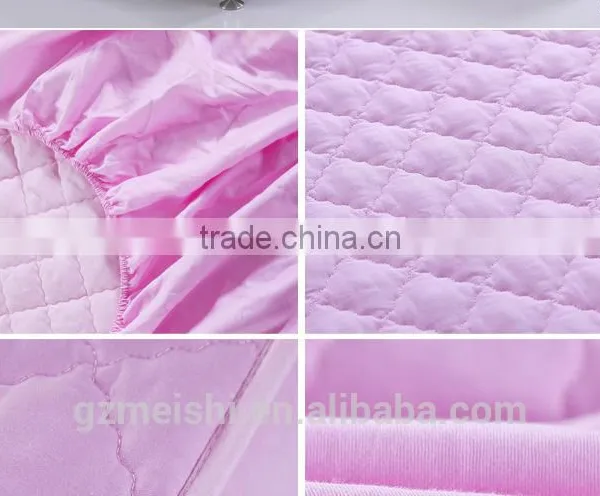 Chinese Supplier Crib Solid Color Waterproof Mattress Protector for Hotel/home photo-4