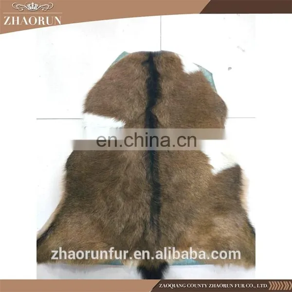 High Quality Natural Real Goat Fur Blanket Rug photo-3