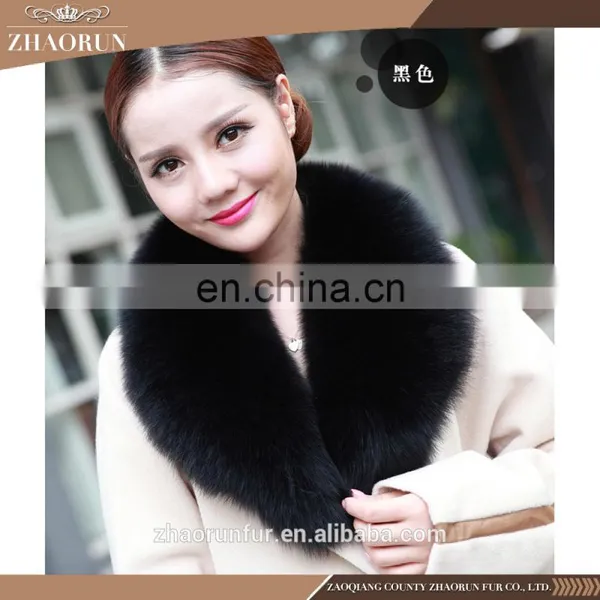 Factory Wholesale Price Real Fox Fur Collar for Garment photo-6