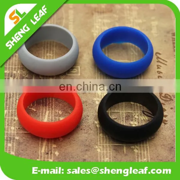 Simple One Color Silicone Finger Rings Logo Color Filling Silk Priting Laser Carving Logo photo-5
