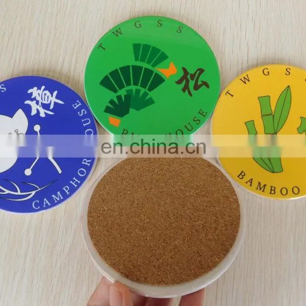 Custom Water Absorbent Ceramic Coaster With Cork Back photo-4