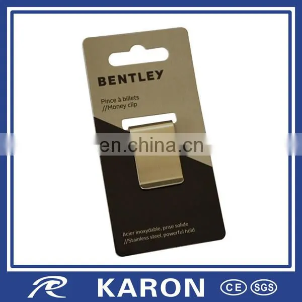Personalized Stainless Steel Money Clip With Hanger
