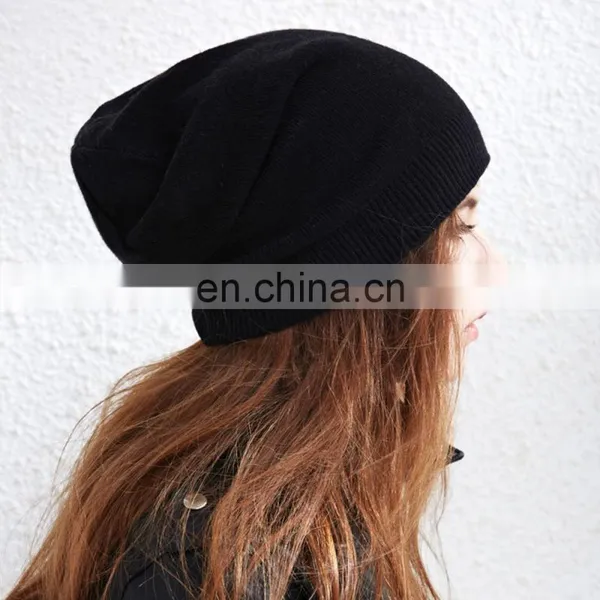 Custom Personalized Knit Slouchy Beanie With Woven Label photo-6