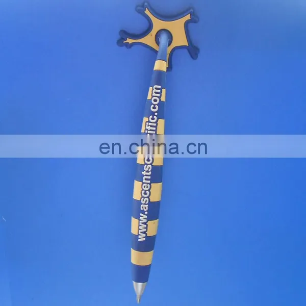 custom striated pvc magnetic hanging pen with spider web design magnetic head