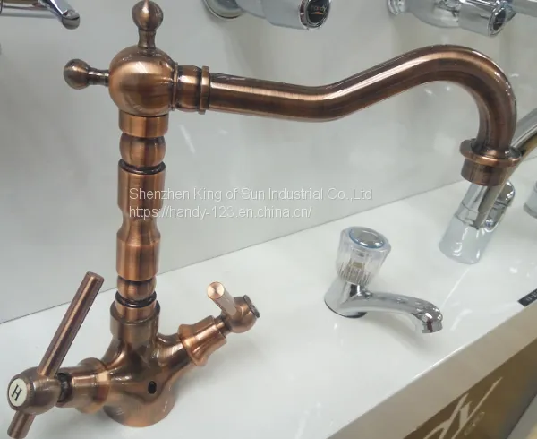 Brass Kitchen Mixer Faucets in Polish Chrome photo-2