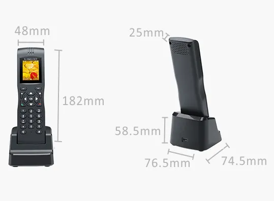 Portable 2.4G&5G Wifi VoIP SIP Phone 1 SIP Account Cordless IP Phone FIP16 photo-3