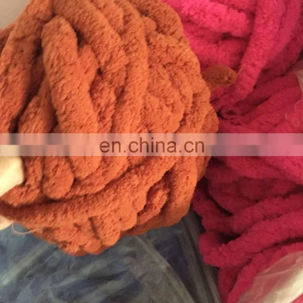 Ready to Ship Jumbo Chunky Thick Knit Vegan Chenille Yarn photo-6