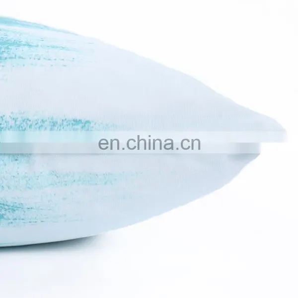 Spring Painted Stripe Turquoise Ombre Water Color Aqua Blue Dye Teal Decorative Pillow/cushion photo-2